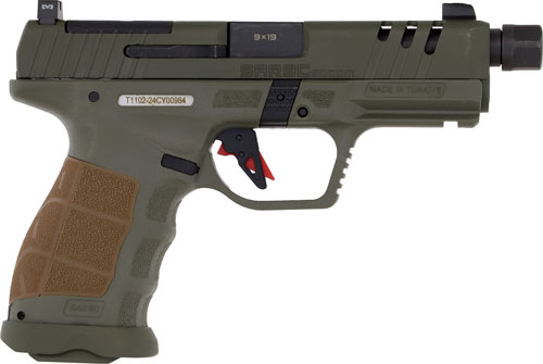 SAR USA SAR9 COMPACT SOCOM 9MM - 4.7" BBL 15/21 RD MAG SF GREEN - Image 2
