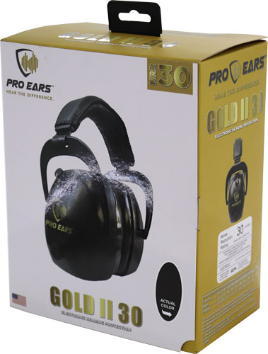 PRO EARS GOLD II 30 EAR MUFF - ELECTRONIC W/PADDED BASE BLK - Image 3