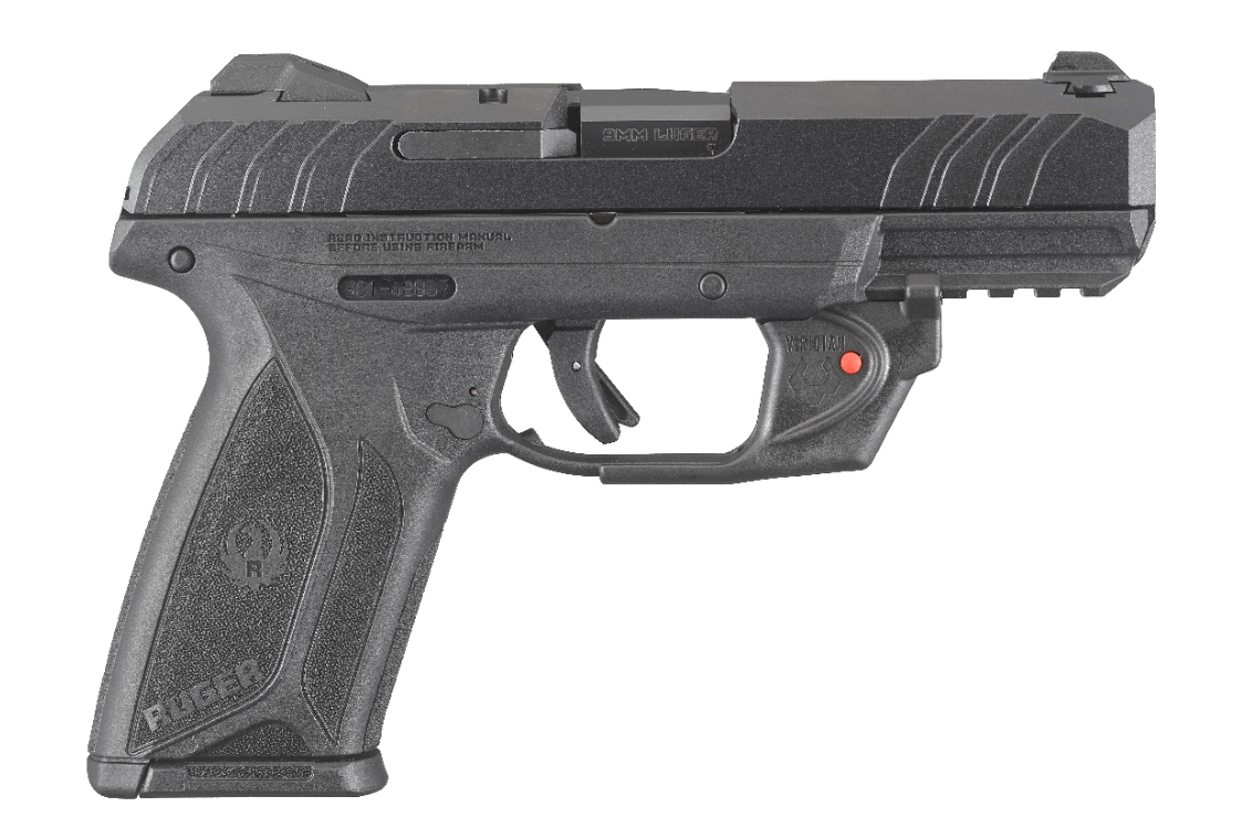 RUGER SECURITY9 9MM BK 4" 15+1 LASER