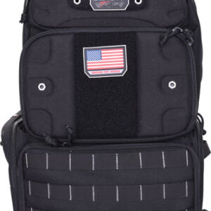 GPS TACTICAL RANGE BACKPACK - TALL W/WAIST STRAP BLACK NYLON