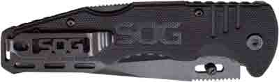 SOG KNIFE SALUTE HARDCASED - BLACK 3.6" BLADE - Image 2