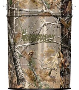 AMERICAN HUNTER FEEDER HANGING - 50LB METAL HOPPER RT-AP CAMO