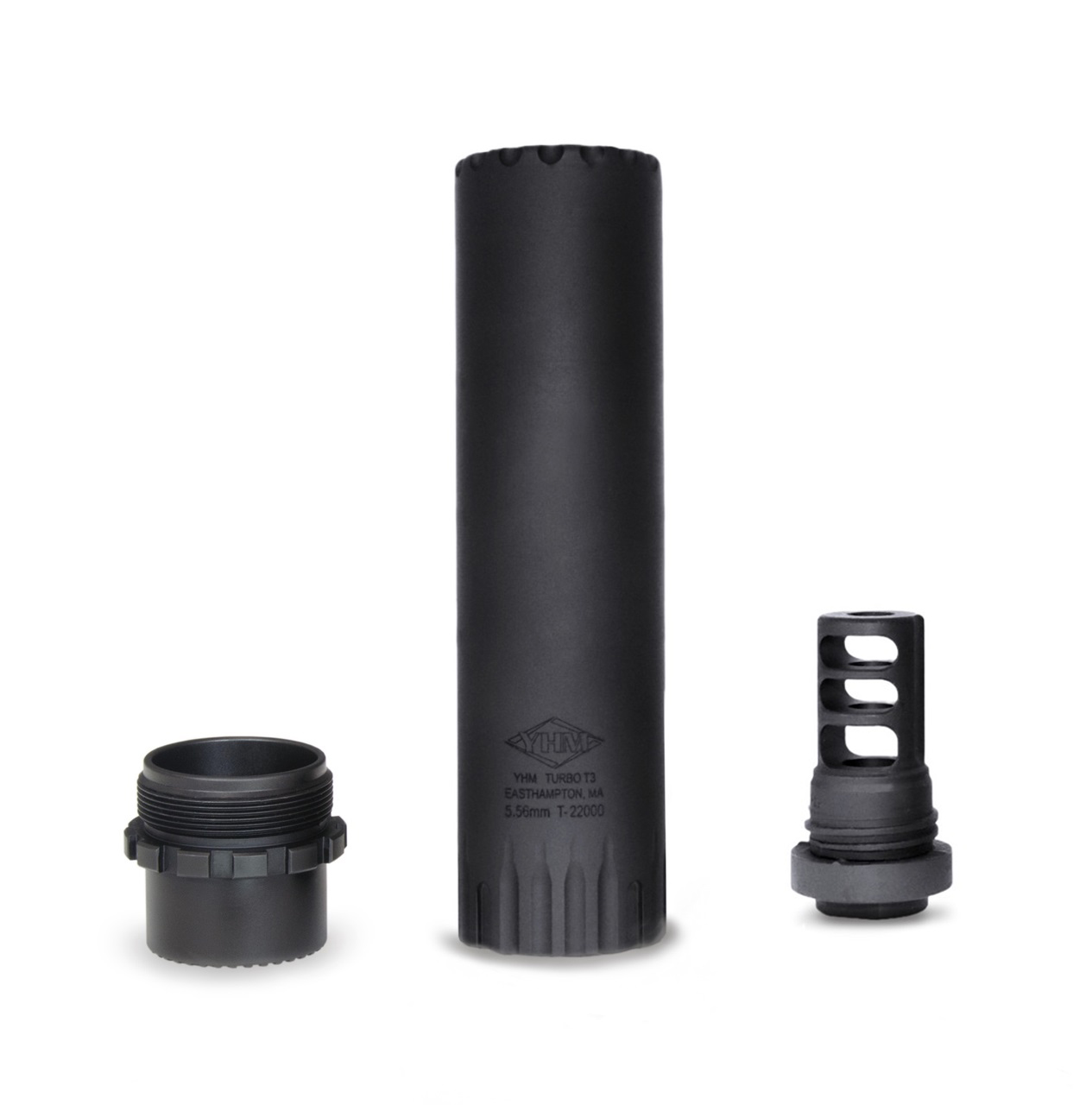 YANKEE HILL MACHINE COMPANY TURBO T3 5.56 1/2-28 SILENCER