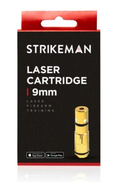 Strikeman 9mm laser training cartridge for dry fire practice