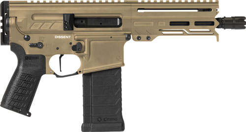CMMG PISTOL DISSENT MK4 5.7X28 - MM 6.5" 32RD COYOTE TAN - Image 2