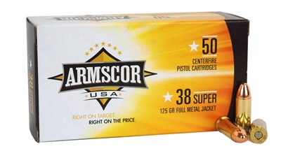 ARMSCOR 38 SUPER 125GR FMJ - 50RD 20BX/CS MADE IN USA - Image 3