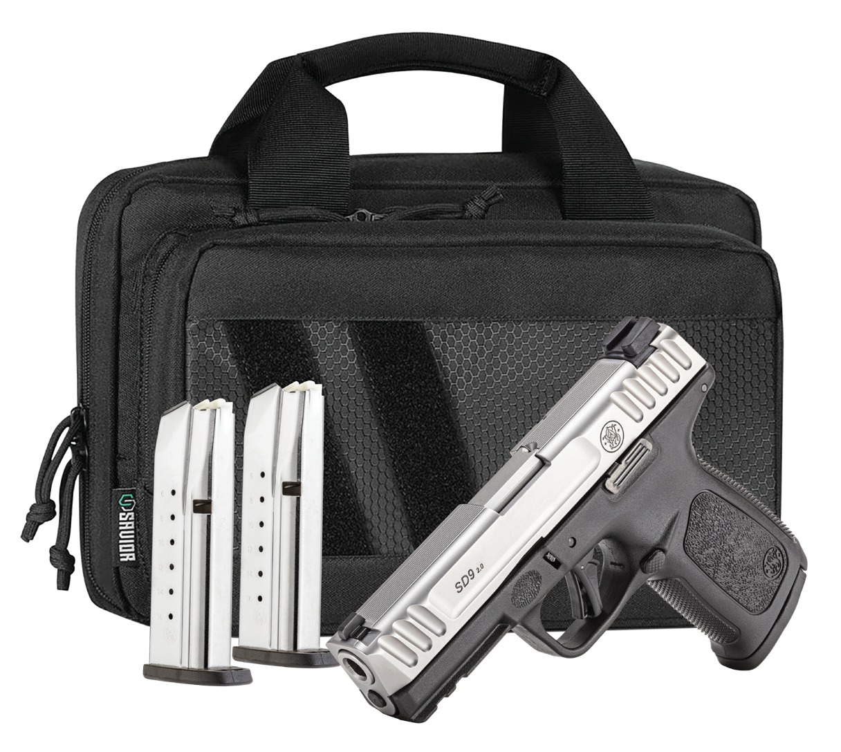 SMITH AND WESSON SD9 2.0 9MM 16+1 4" BUNDLE